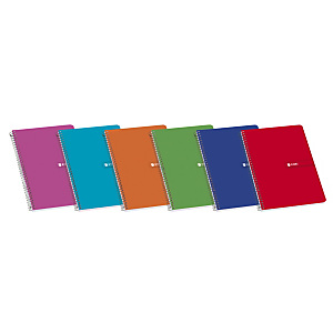 ENRI Luchador Cuaderno, Folio, cuadriculado, 80 hojas, cubierta blanda cartón plastificado, colores surtidos ENRI Luchador Cuaderno, Folio, cuadriculado, 80 hojas, cubierta blanda cartón plastificado, colores surtidos