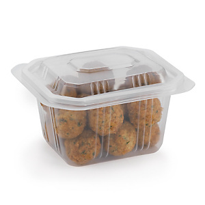 Envase plástico con tapa apto para microondas Envase plástico con tapa apto para microondas