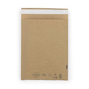 Envelope almofadado castanho 100% papel