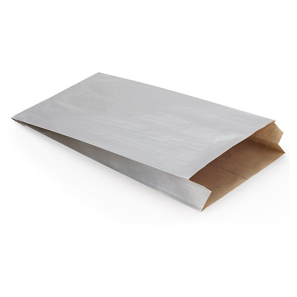 Envelope kraft metalizado prateado 24x39x7,5 cm - 1