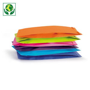 Envelope papel kraft para presente cores vivas