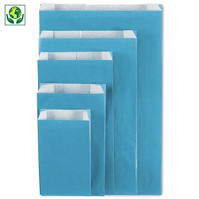 Envelope de papel kraft turquesa 31x50x8 cm - 1