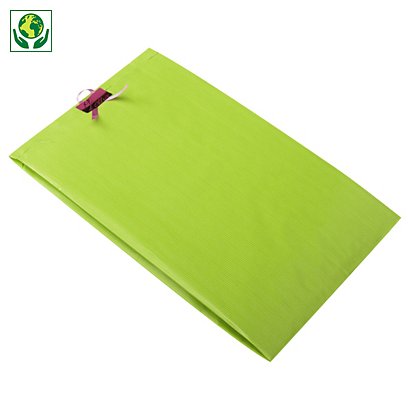 Envelope de papel kraft verde pistacho 11x21x5 cm - 1
