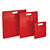 Envelope de papel vermelho plastificado com asa pré-cortada 30x38x8 cm - 1