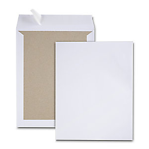 Enveloppe blanche 260 x 330 mm 120g dos kraft sans fenêtre fermeture auto-adhésive - Boîte de 100 Enveloppe blanche 260 x 330 mm 120g dos kraft sans fenêtre fermeture auto-adhésive - Boîte de 100