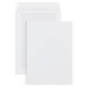 Enveloppe blanche E4 280 x 400 mm 120g dos kraft sans fenêtre fermeture auto-adhésive - Boîte de 100 Enveloppe blanche E4 280 x 400 mm 120g dos kraft sans fenêtre fermeture auto-adhésive - Boîte de 100