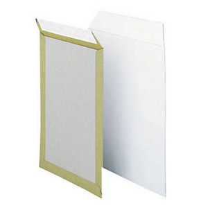 Enveloppe blanche papier vélin blanc C4 324 x 229 mm 100 g fermeture auto-collante - Lot de 125