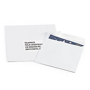 Enveloppe carrée blanche papier vélin 150 x 150 mm120g sans fenêtre fermeture auto-adhésive - Boîte de 250