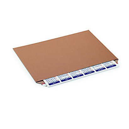 Enveloppe carton plat recyclée brune fermeture bande adhésive - l.int .45,8 x H.32,8 cm (lot de 75)