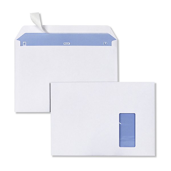 Enveloppe commerciale blanche qualité 100 g/m² RAJA - 6