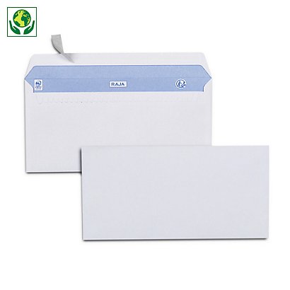 Enveloppe commerciale blanche qualité 100 g/m² RAJA - 1
