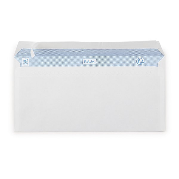 Enveloppe commerciale blanche qualité 90 g/m² RAJA avec fenêtre 35 x 100 mm DL - 110 x 220 mm - 2