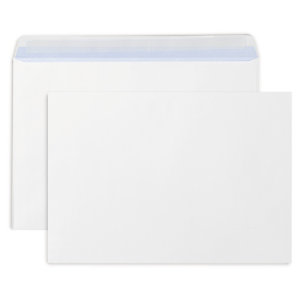 Enveloppe commerciale vélin blanc auto-adhésive sans fenêtre 80 g/m? 229x324 mm