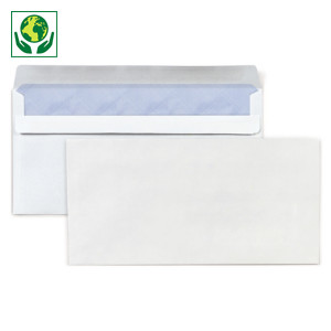 Enveloppe commerciale vélin blanc autocollante avec/sans fenêtre 80 g/m² Enveloppe commerciale vélin blanc autocollante avec/sans fenêtre 80 g/m²