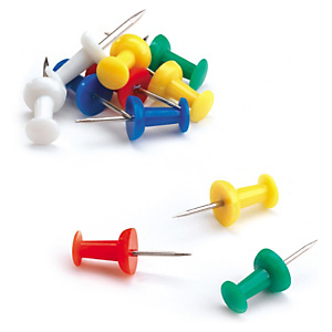 Epingles de fixation couleur pour tableau liège Epingles de fixation couleur pour tableau liège