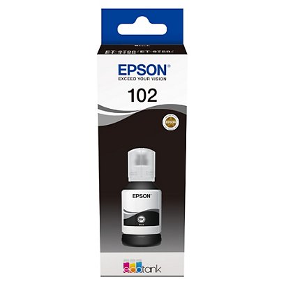 Epson 102 EcoTank, C13T03R140, Botella de tinta, 127 ml, negro - 1