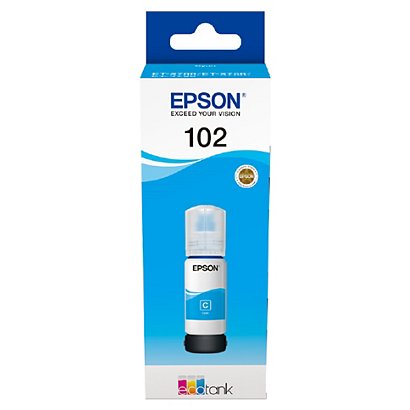 Epson 102 EcoTank, C13T03R240, Botella de tinta, 70 ml, cian - 1