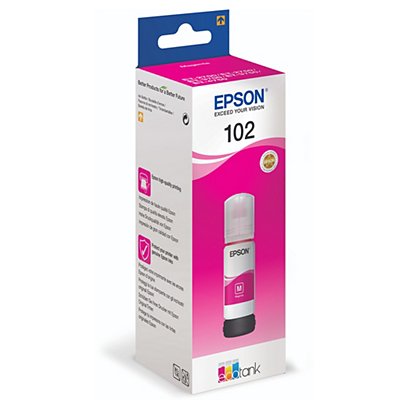 Epson 102 EcoTank, C13T03R340, Botella de tinta, 70 ml, magenta - 1