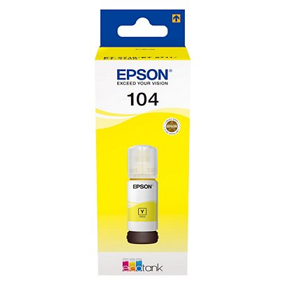 Epson 104 EcoTank, C13T00P440, Botella de tinta, 65 ml, amarillo - 1