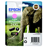 Epson 24XL, C13T24364010, Cartucho de Tinta, Claria Photo HD Ink, Elefante, Magenta Claro, Alta Capacidad Epson 24XL, C13T24364010, Cartucho de Tinta, Claria Photo HD Ink, Elefante, Magenta Claro, Alta Capacidad