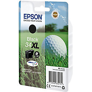 Epson 34 XL 'Golf ball' Cartouche d'encre originale grande capacité (C13T34714010) - Noir