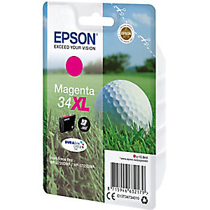 Epson 34 XL 'Golf ball' Cartouche d'encre originale grande capacité (C13T34734010) - Magenta