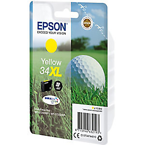 Epson 34 XL Golf ball Cartouche d'encre originale pour grande capacité (C13T34744010) - Jaune