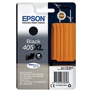Epson 405 XL ''Valise'' Cartouche d'encre originale grande capacité C13T05H14010 - Noir Epson 405 XL ''Valise'' Cartouche d'encre originale grande capacité C13T05H14010 - Noir