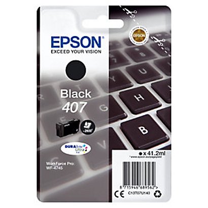 Epson 407 Cartouche d'encre originale (C13T07U140) - Noir