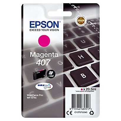 Epson 407 Cartouche d'encre originale (C13T07U340) - Magenta