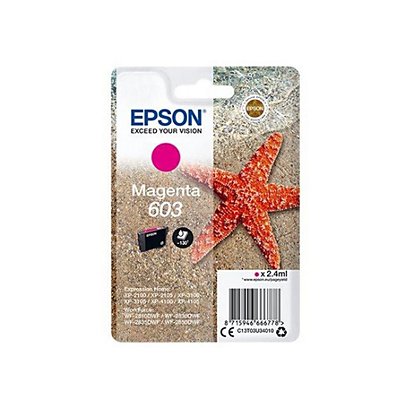 Epson 603, C13T03U34010, Cartucho de Tinta, Estrella de mar, Magenta