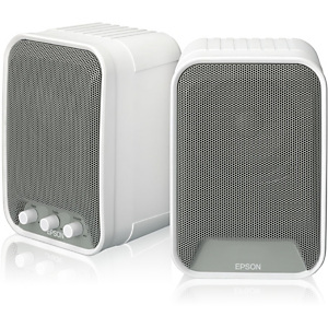 Epson Altavoces - ELPSP02, 2.0 canales, Alámbrico, RCA, 30 W, 80 - 20000 Hz, Blanco V12H467040 Epson Altavoces - ELPSP02, 2.0 canales, Alámbrico, RCA, 30 W, 80 - 20000 Hz, Blanco V12H467040