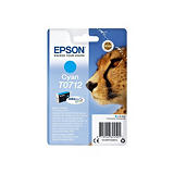 Epson Cartuccia inkjet Serie Ghepardo T0712, C13T07124012, Inchiostro DURABrite™ Ultra, Ciano, Pacco singolo Epson Cartuccia inkjet Serie Ghepardo T0712, C13T07124012, Inchiostro DURABrite™ Ultra, Ciano, Pacco singolo