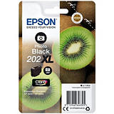 Epson Cartuccia inkjet Serie Kiwi 202XL, C13T02H14010, Inchiostro Epson Claria Premium Nero Photo, Pacco singolo Alta capacità Epson Cartuccia inkjet Serie Kiwi 202XL, C13T02H14010, Inchiostro Epson Claria Premium Nero Photo, Pacco singolo Alta capacità
