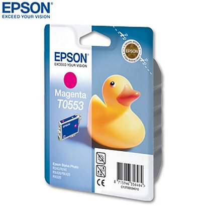 Epson Cartuccia inkjet Serie Paperella T0553, C13T05534010, Magenta, Pacco singolo - 1