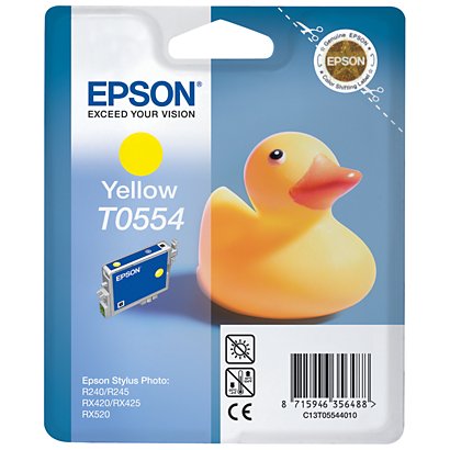 Epson Cartuccia inkjet Serie Paperella T0554, C13T05544010, Giallo, Pacco singolo - 1