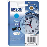 Epson Cartuccia inkjet Serie Sveglia 27, C13T27024012, Inchiostro DURABrite™ Ultra, Ciano, Pacco singolo Epson Cartuccia inkjet Serie Sveglia 27, C13T27024012, Inchiostro DURABrite™ Ultra, Ciano, Pacco singolo