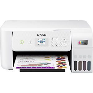Epson EcoTank ET-2826, Jet d'encre, Impression couleur, 5760 x 1440 DPI, A4, Impression directe, Blanc C11CJ66406