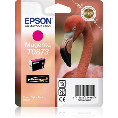Epson Flamingo Cartouche ''Flamant Rose'' - Encre UltraChrome Hi-Gloss2 M, Encre à pigments, 11,4 ml, 1 pièce(s) C13T08734010