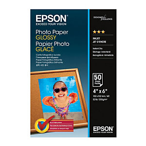 Epson Glossy Carta Fotografica A4 per Stampanti Inkjet, 200 g/m², Bianca Lucida (confezione 20 fogli)