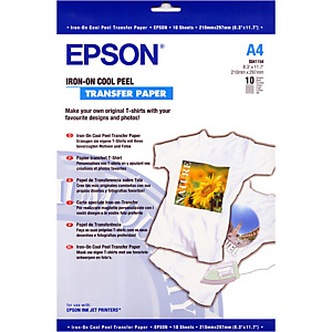 epson - iron-on-transfer paper - a4 - 10 fogli