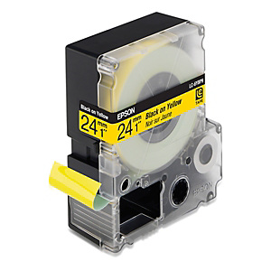 Epson LC-6YBP9 Cinta de etiquetas amarilla cartucho 24 mm x 9 m Epson LC-6YBP9 Cinta de etiquetas amarilla cartucho 24 mm x 9 m