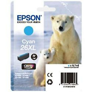 epson, materiale di consumo, cart.ink orso polare ciano xl, c13t26324012