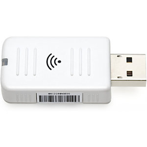 Epson Module WiFi (b/g/n) - ELPAP10, Adaptateur USB Wifi, Epson, Blanc, EB-1970W, EB-1975W, EB-1985WU, EB-520, EB-525W, EB-530, EB-535W, EB-536Wi, EB-S04, EB-S31, EB-U04,..., Avec fil, USB V12H731P01