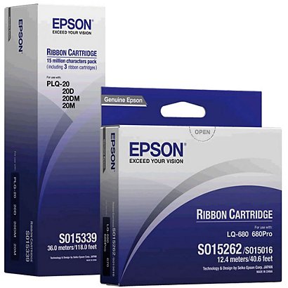 Epson Nastro per stampante, C13S015327, Nero - 1