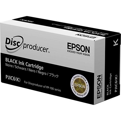 EPSON PJIC6, C13S020452, Cartucho de tinta, Negro