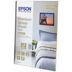 Epson Premium Glossy Papel Fotográfico para Impresoras de Inyección de Tinta Blanco Brillante 130 x 180 mm 255 g/m² Epson Premium Glossy Papel Fotográfico para Impresoras de Inyección de Tinta Blanco Brillante 130 x 180 mm 255 g/m²