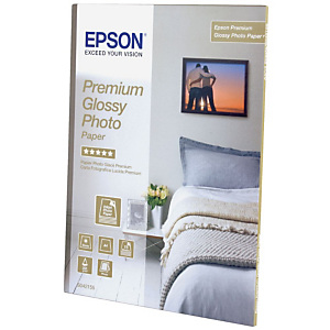 Epson Premium Glossy Papel Fotográfico para Impresoras de Inyección de Tinta Blanco Brillante 130 x 180 mm 255 g/m² Epson Premium Glossy Papel Fotográfico para Impresoras de Inyección de Tinta Blanco Brillante 130 x 180 mm 255 g/m²