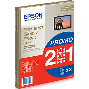 Epson Premium Glossy Photo Paper - A4 - 2x 15 Feuilles, Brillant premium, 255 g/m², A4, 30 feuilles, - SureColor SC-T7200D-PS - SureColor SC-T7200D -