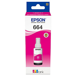 EPSON recharge d'encre, T6643, C13T664340, magenta
